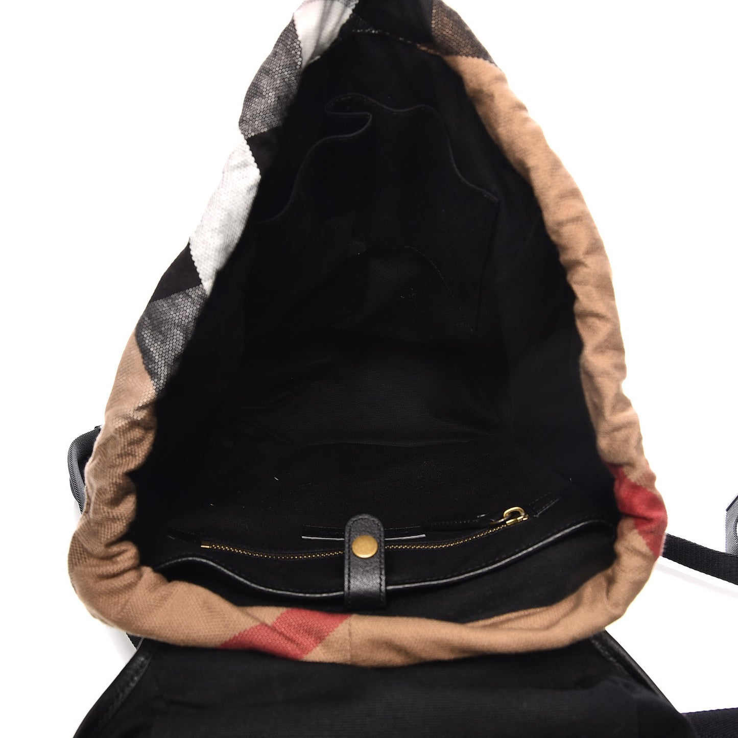 Canvas Mega Check Drifton Backpack Black