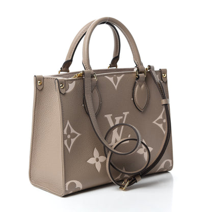 Louis Vuitton Empreinte Monogram Giant Onthego PM Tourterelle Creme 3 of 10
