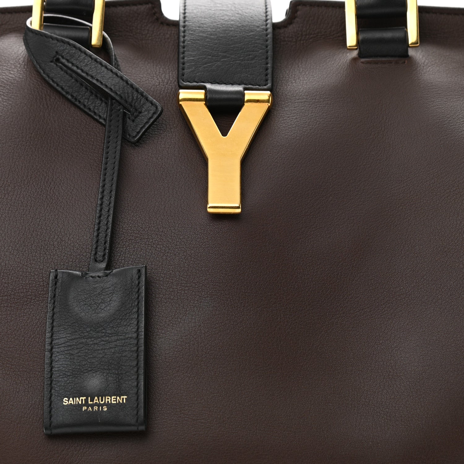 Saint Laurent Calfskin Small Classic Y Cabas Brown 6 of 14