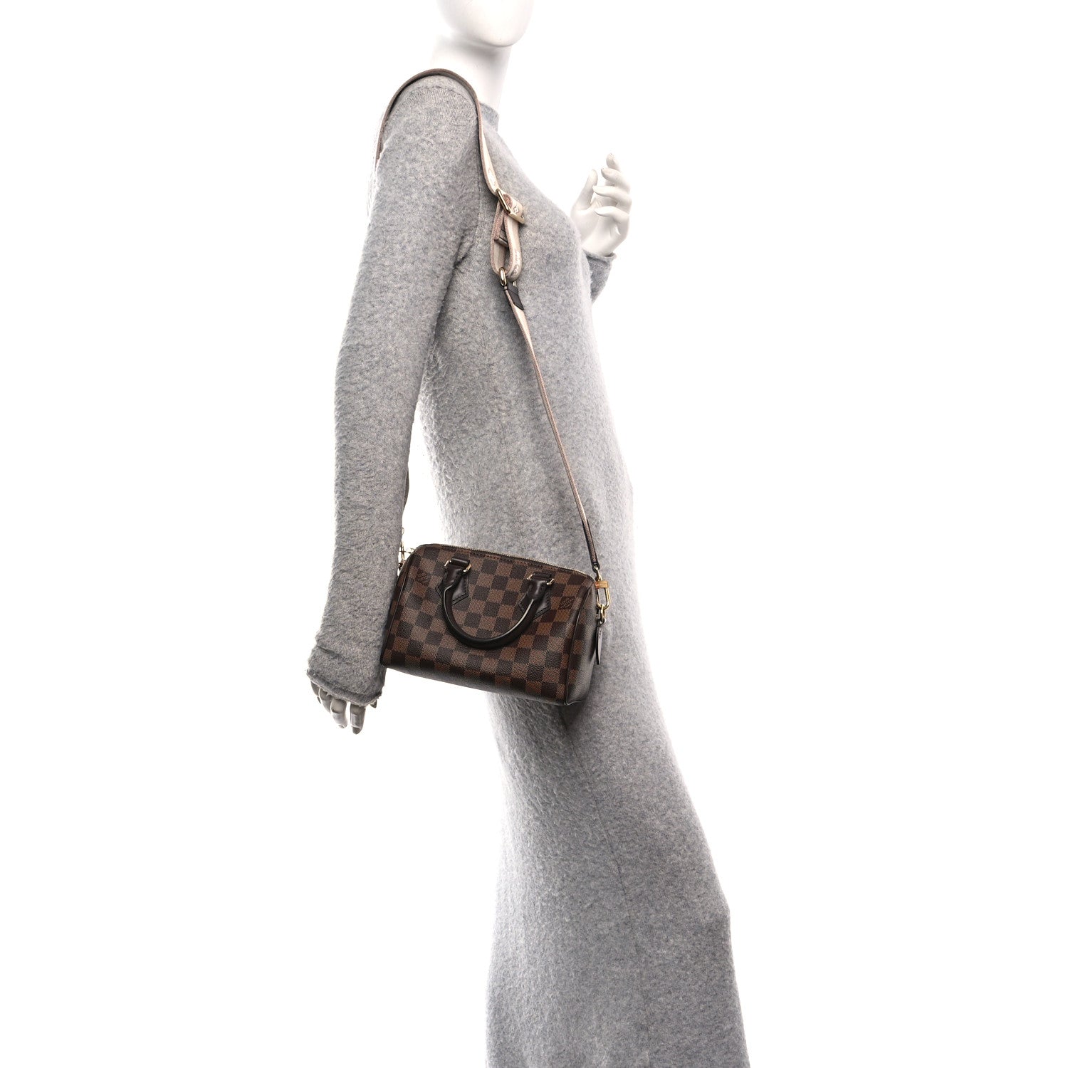 Louis Vuitton Damier Ebene Speedy Bandouliere 20 3 of 17