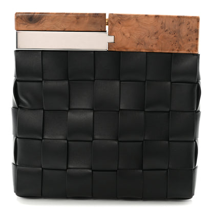 Bottega Veneta Nappa Intrecciato The Snap Clutch Black 1 of 6