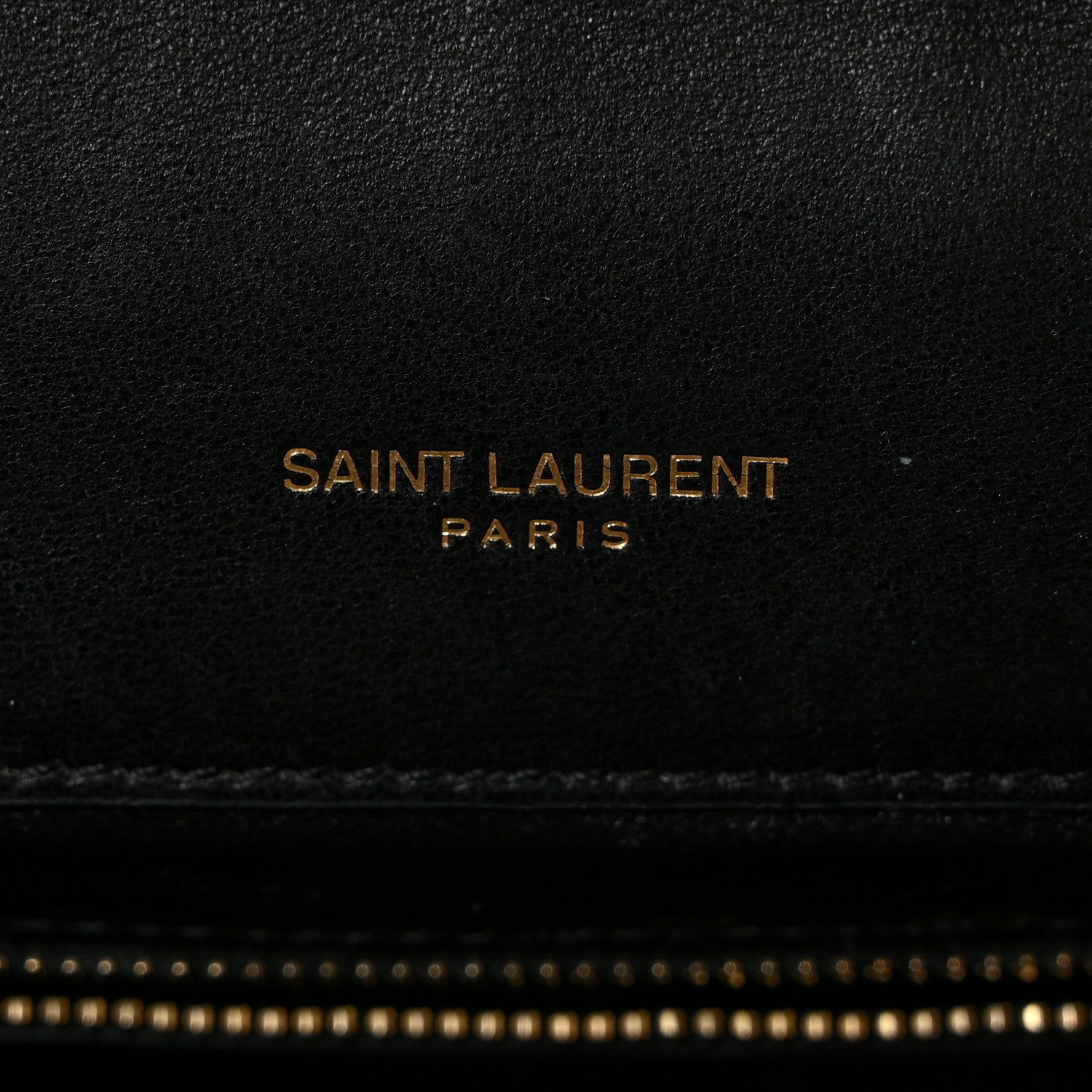 Saint Laurent Calfskin Quilted Lacquered Gaby Satchel Black 6 of 12