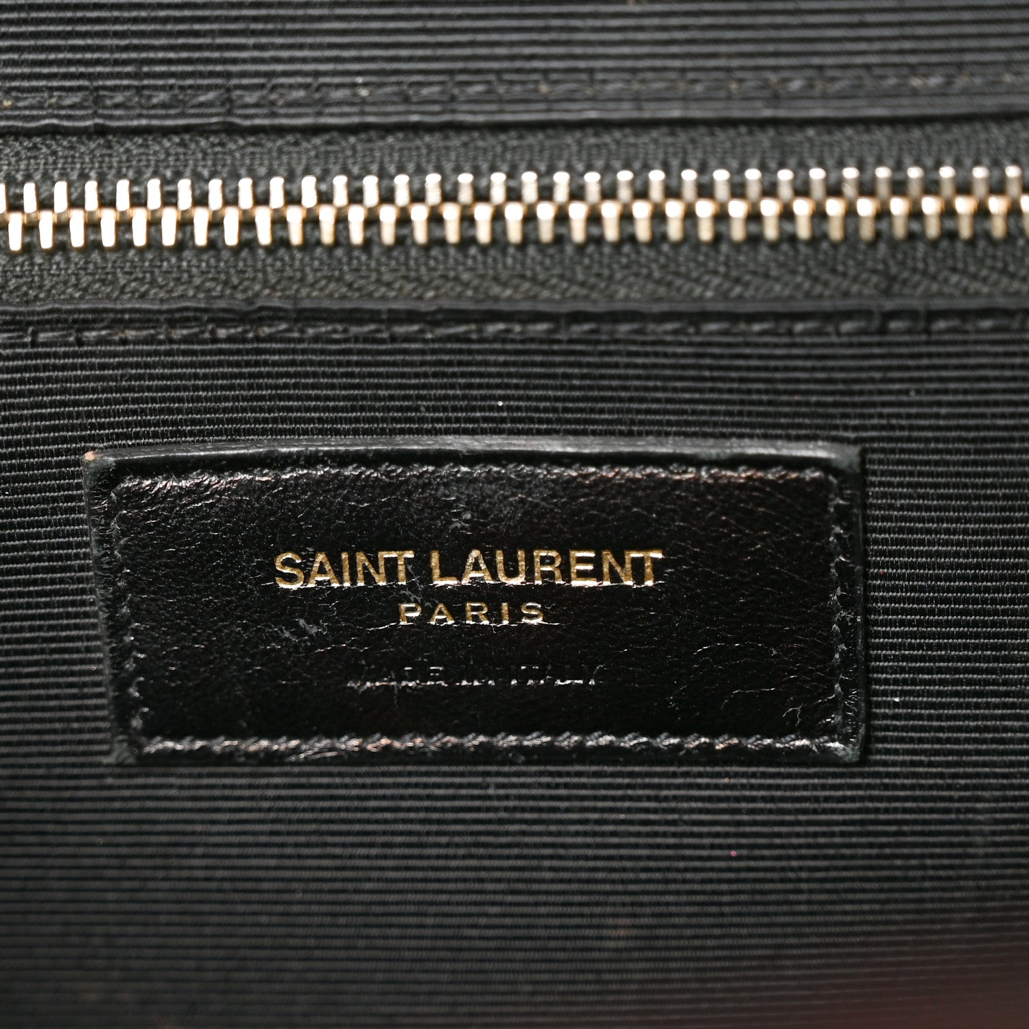 Saint Laurent Grain De Poudre Matelasse Chevron Large Monogram Satchel Amaranto 7 of 11