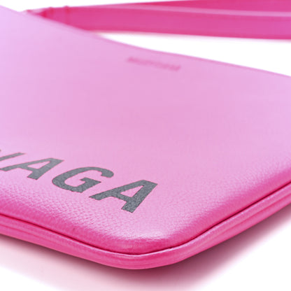 Balenciaga Calfskin Logo Zip Pouch Pink 11 of 11