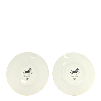 Hermes Porcelain Cheval d'Orient Tea Cup and Saucer Set of 2 8 of 11