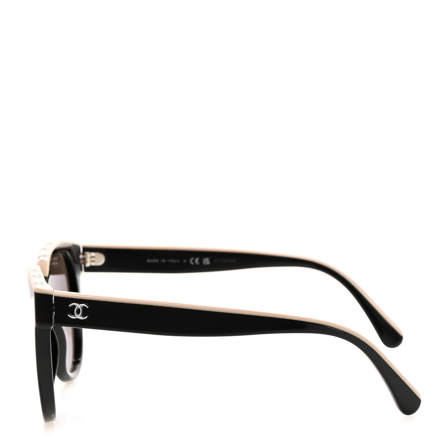 Acetate CC Butterfly Sunglasses 5414 Black Beige