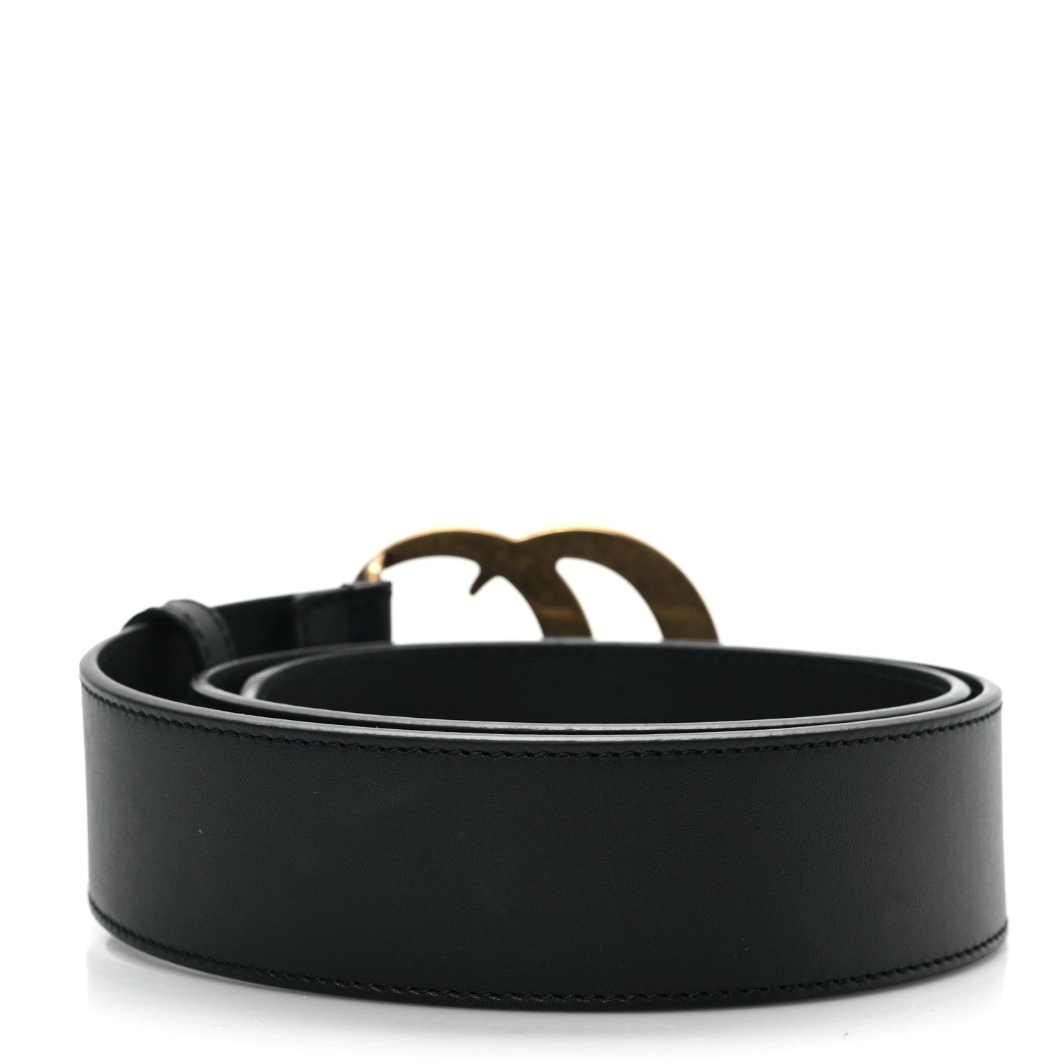 Gucci Calfskin Double G 40mm Belt 75 30 Black 2 of 6