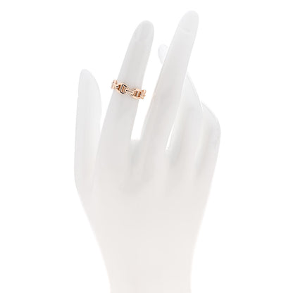 Hermes 18K Rose Gold PM Chaine d'Ancre Enchainee Ring 48 4.5 2 of 7