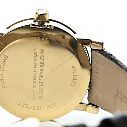 Burberry Stainless Steel Calfskin 28mm The City Quartz Watch Gold BU1875 10 of 11