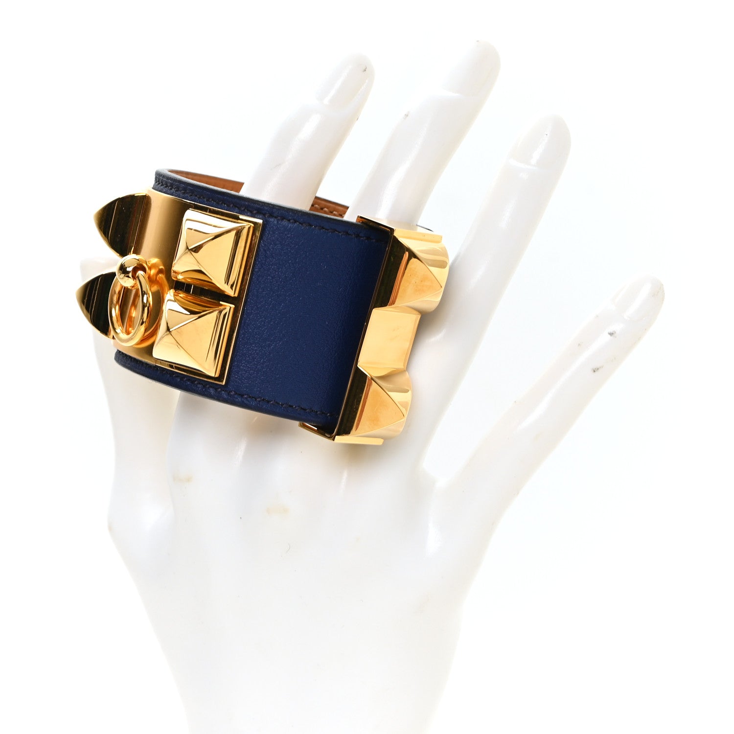 Hermes Swift Collier de Chien CDC Bracelet S Bleu Agate 2 of 5
