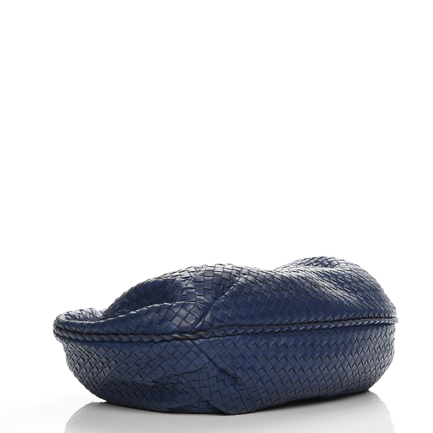Nappa Intrecciato Large Veneta Hobo Baltic Blue