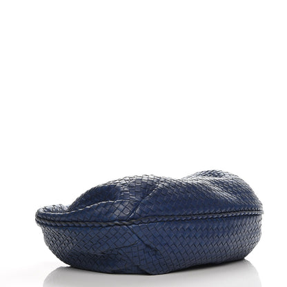 Bottega Veneta Nappa Intrecciato Large Veneta Hobo Baltic Blue 4 of 7