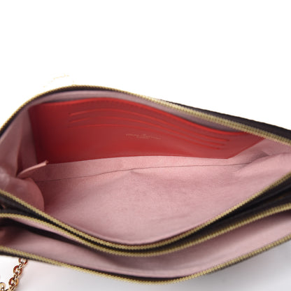 Louis Vuitton Monogram Blooming Flowers Double Zip Pochette 6 of 9