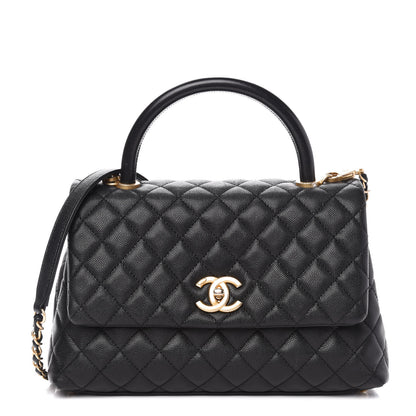 Chanel Caviar Quilted Small Coco Handle Flap Black 1 of 11