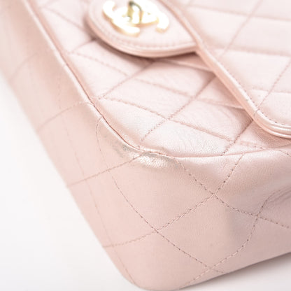 Chanel Metallic Lambskin Quilted Extra Mini Flap Light Pink 12 of 14