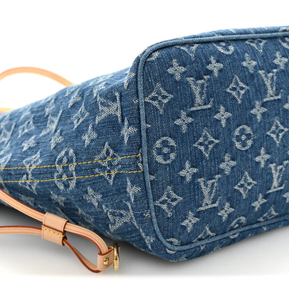 Louis Vuitton Monogram Denim Neo Neverfull MM Blue 8 of 9