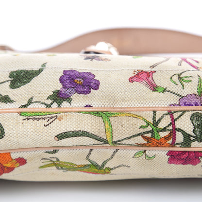 Gucci Canvas Floral Flora Small Jackie O Hobo White 11 of 19