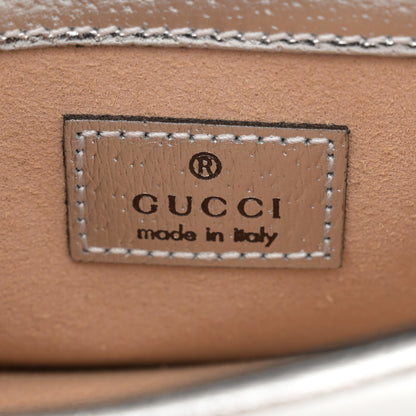 Gucci Metallic Calfskin Super Mini Dionysus Shoulder Bag Silver 6 of 10