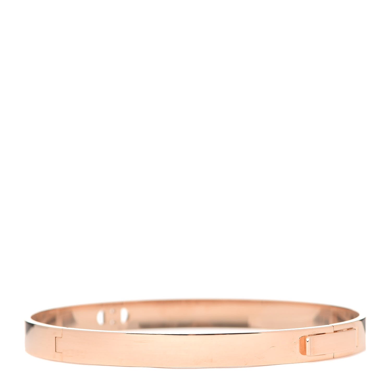 Hermes 18K Rose Gold Diamond PM H D'Ancre Bracelet SH 3 of 6