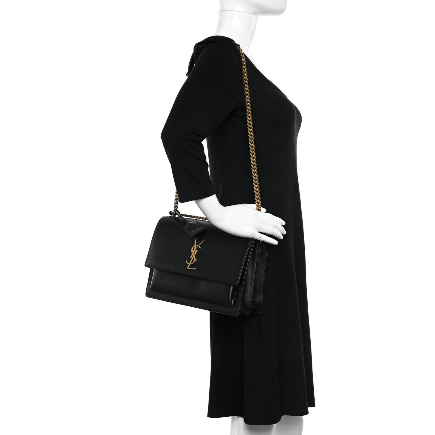 Calfskin Large Monogram Sunset Black