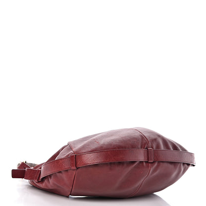 Saint Laurent Buffalo Medium Mombasa Horn Bag Red 4 of 25