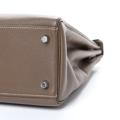 Hermes Togo Kelly Retourne 32 Etoupe 9 of 11