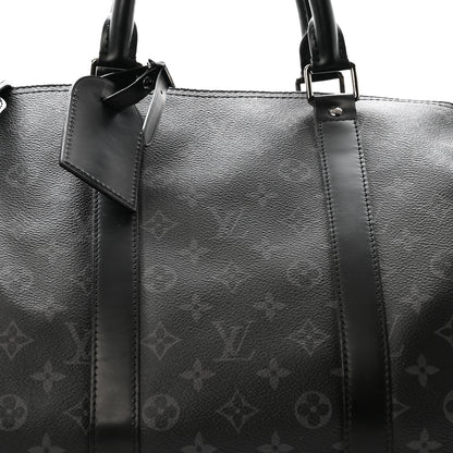 Louis Vuitton Monogram Eclipse Keepall Bandouliere 55 15 of 26