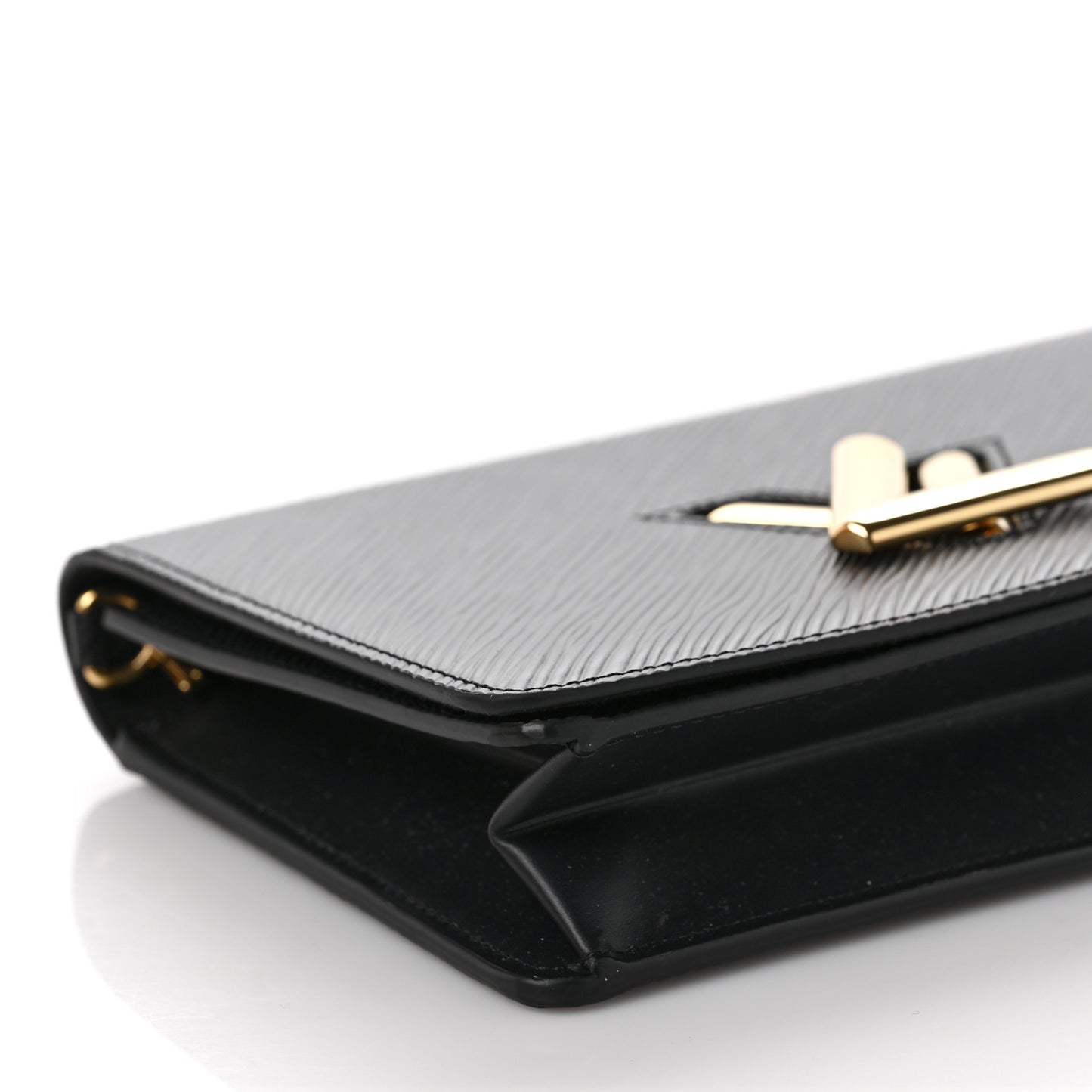 Epi Twist Belt Chain Wallet Black