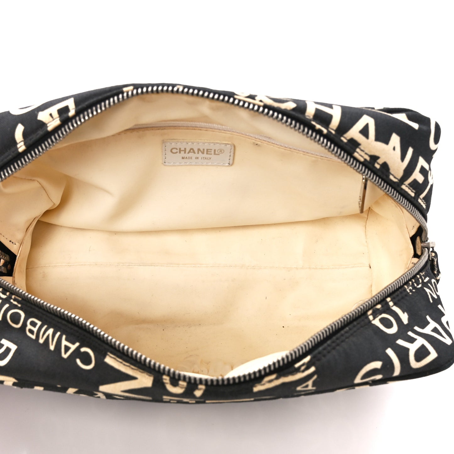 Canvas 31 Rue Cambon Cosmetic Pouch Black
