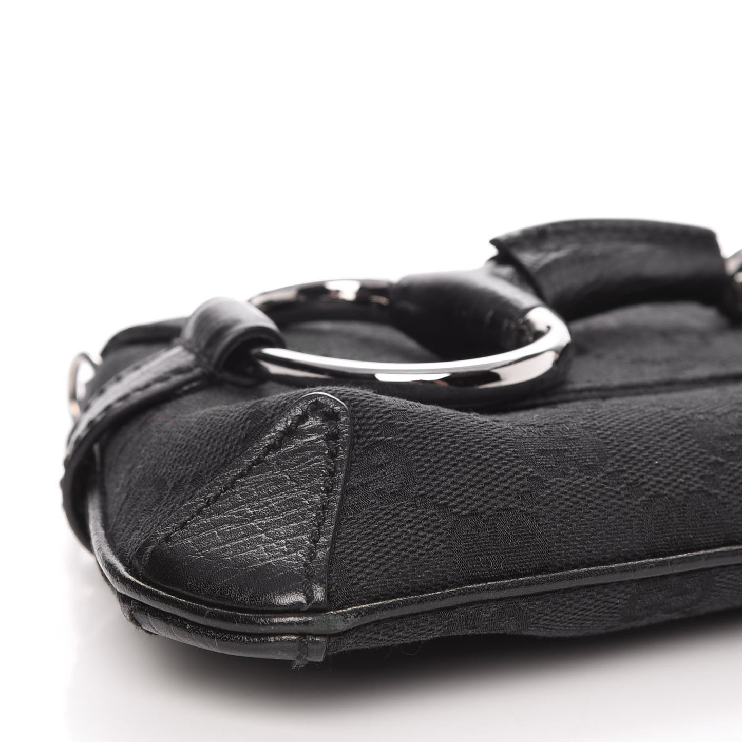 Monogram Horsebit Chain Clutch Black