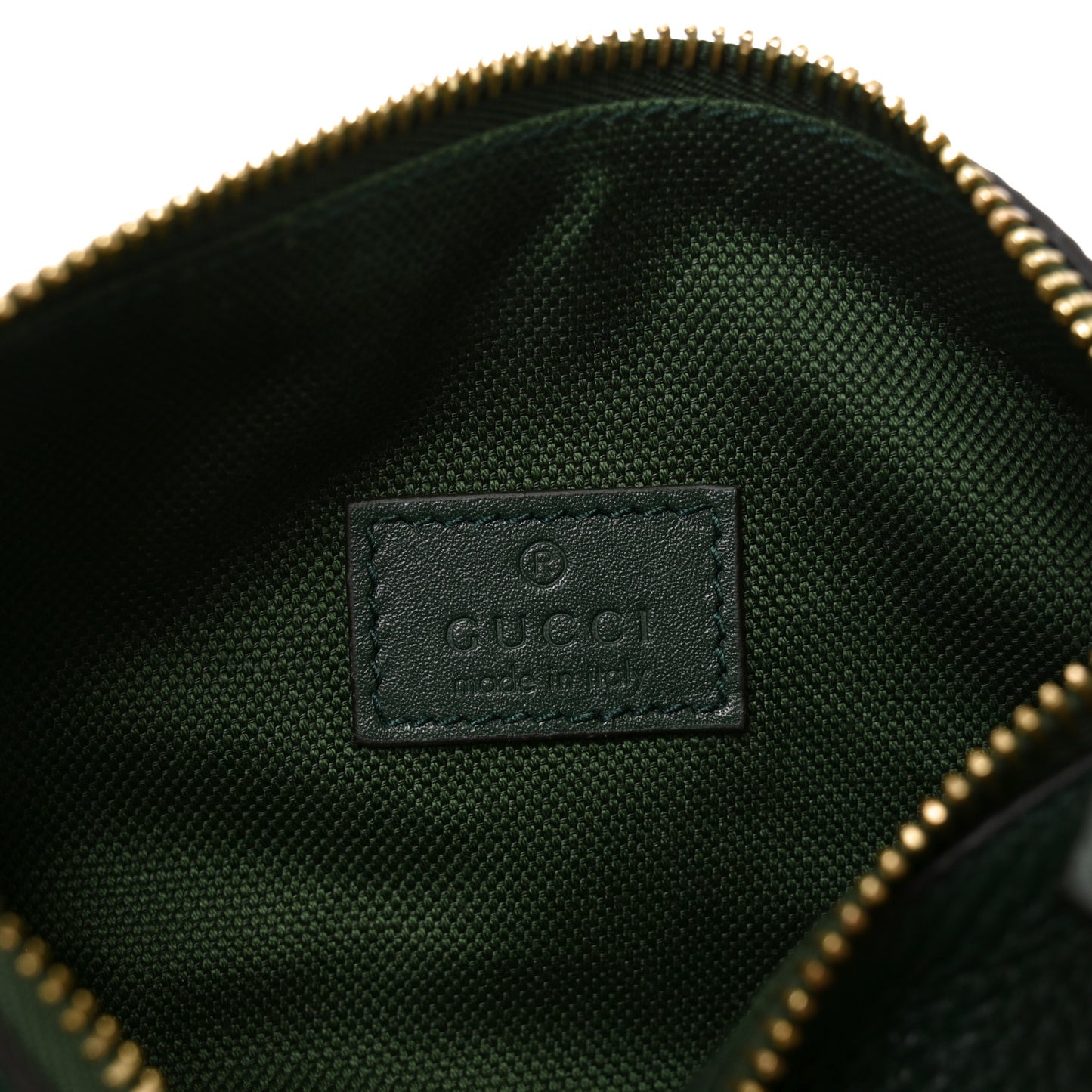 Grainy Calfskin Half Horsebit Mini Shoulder Bag Verde