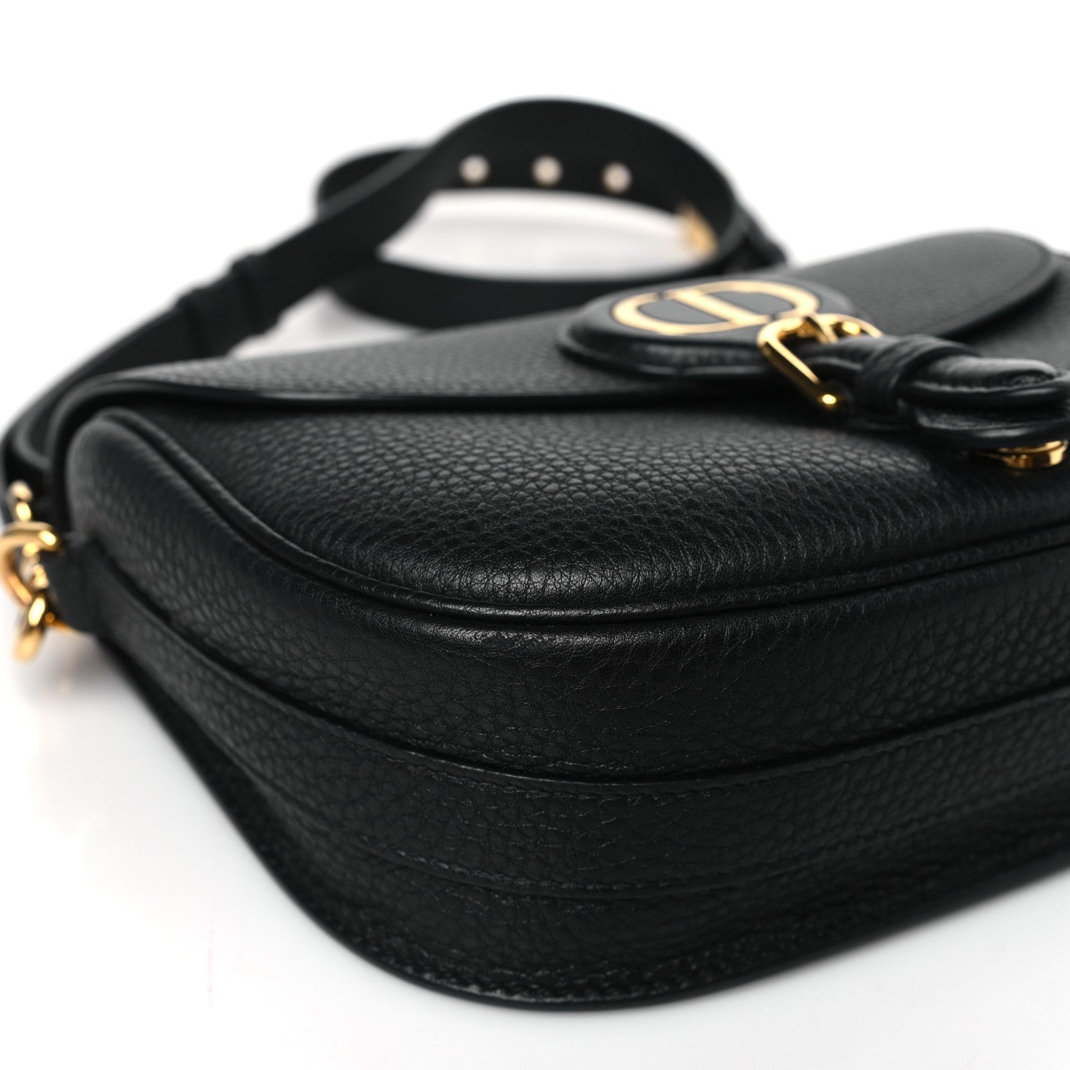 Christian Dior Grained Calfskin Medium Bobby Flap Black 7 of 9