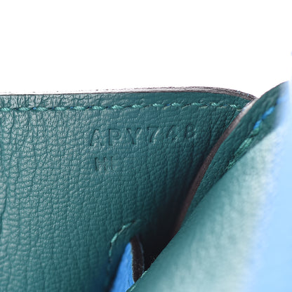 Hermes Togo Verso Birkin 35 Bleu Zanzibar Malachite 24 of 37