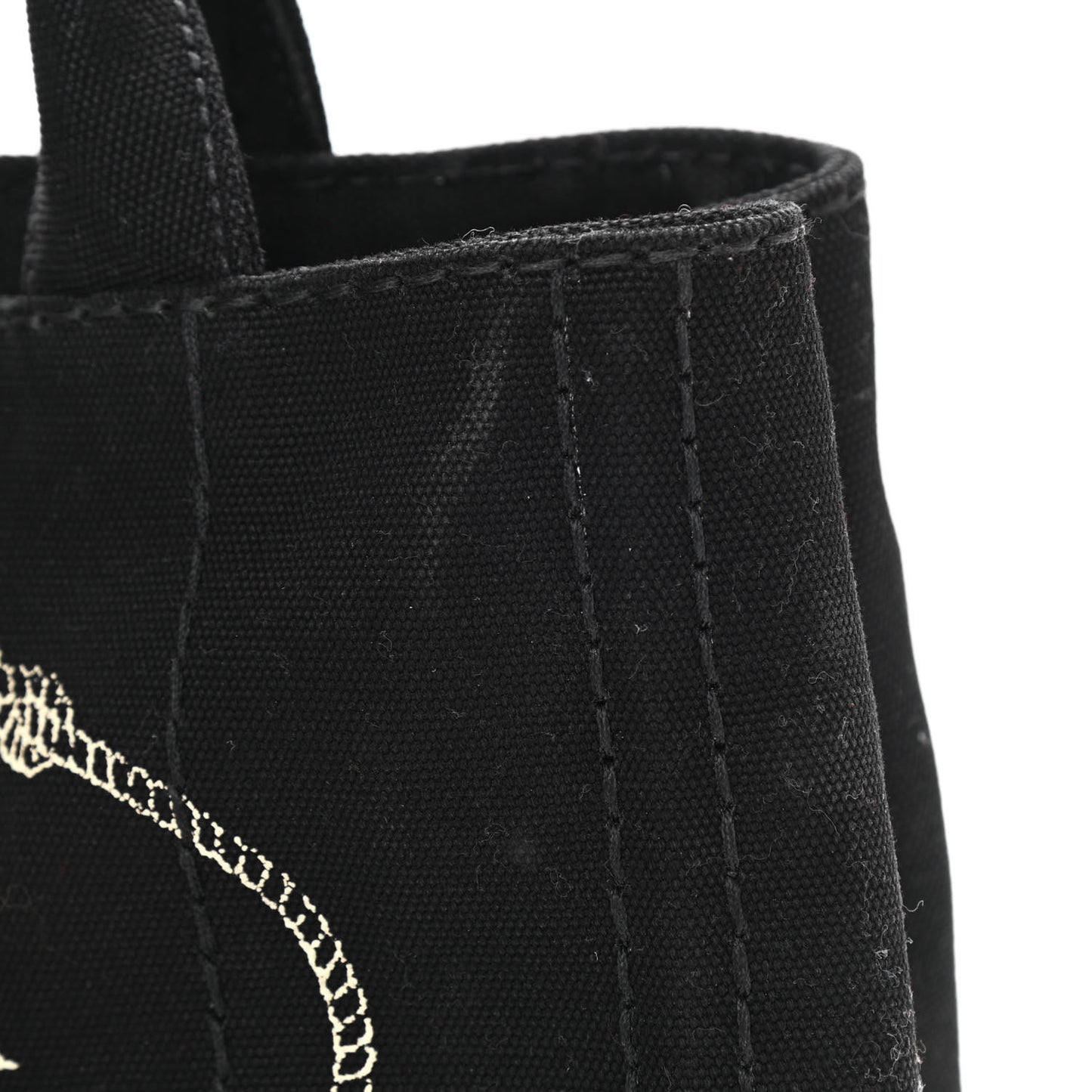 Canapa Small Logo Tote Black Talco