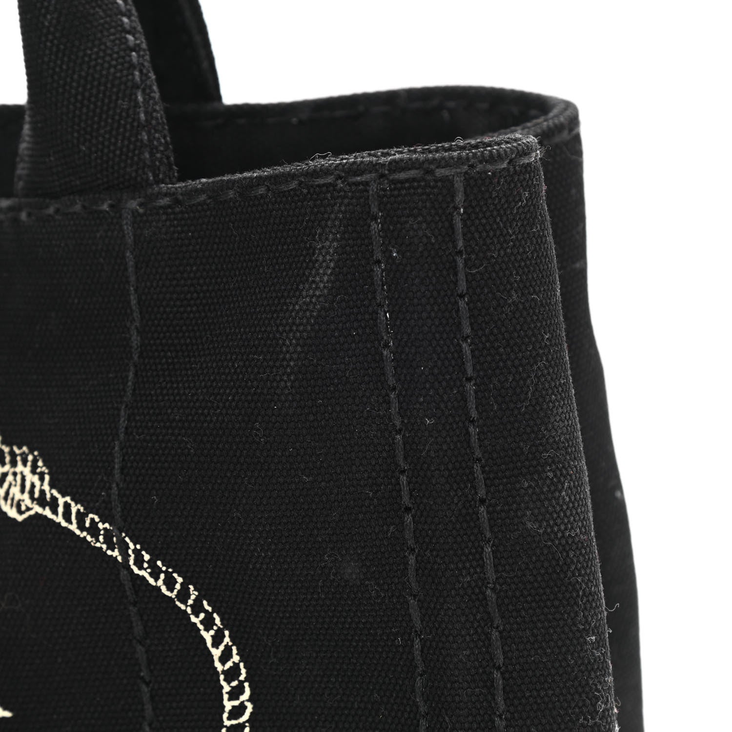 Prada Canapa Small Logo Tote Black Talco 11 of 12
