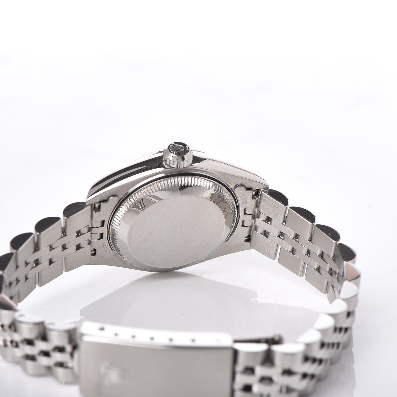 Rolex Stainless Steel 18K White Gold Diamond 26mm Oyster Perpetual Datejust Watch Silver 79174 5 of 6