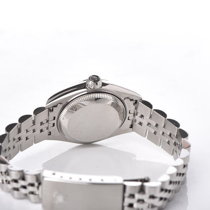 Rolex Stainless Steel 18K White Gold Diamond 26mm Oyster Perpetual Datejust Watch Silver 79174 5 of 6