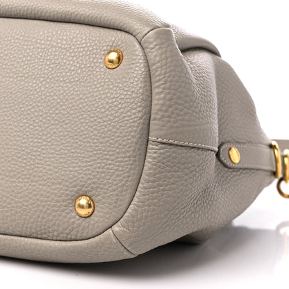 Prada Vitello Daino Shoulder Bag Argilla 8 of 9