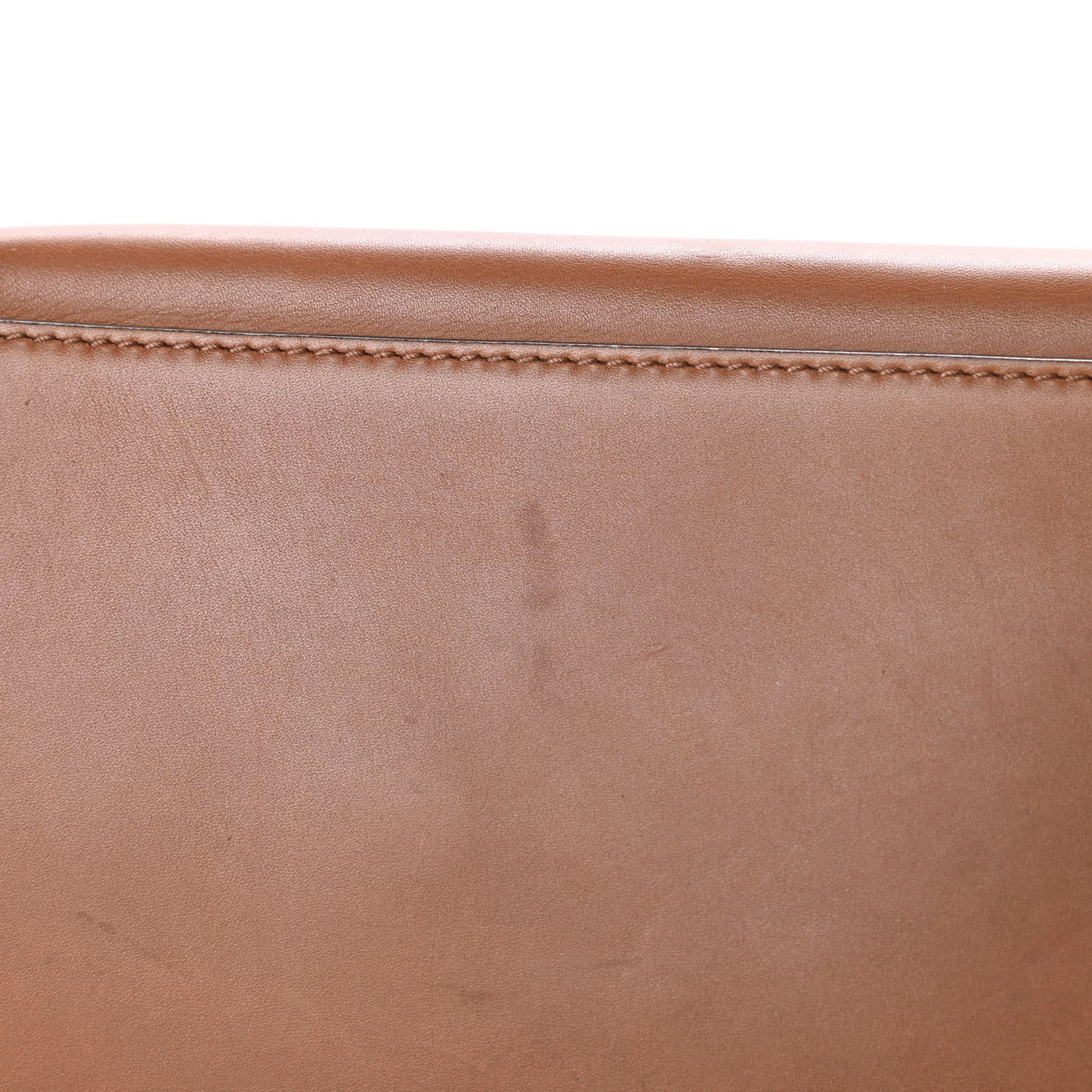 Smooth Calfskin Suede Medium Trapeze Tan