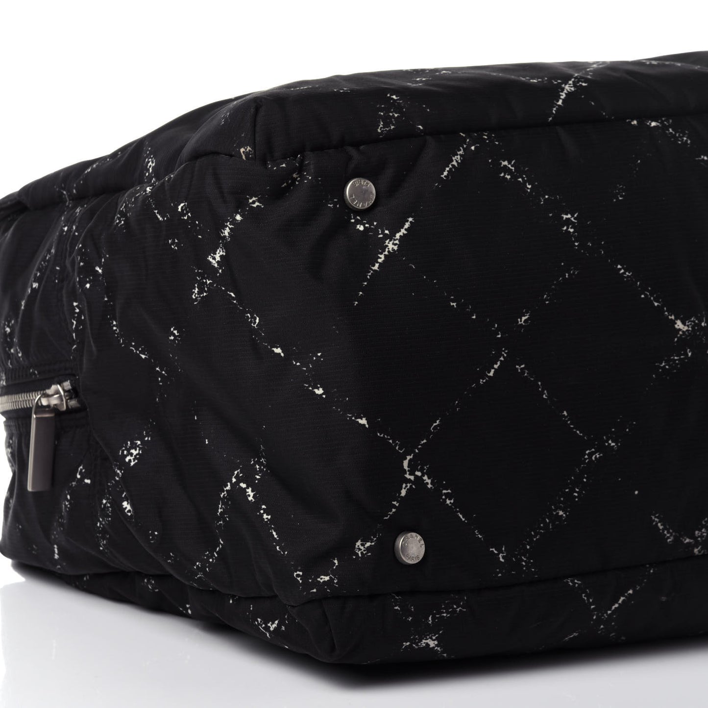 Nylon Travel Duffel Bag Black