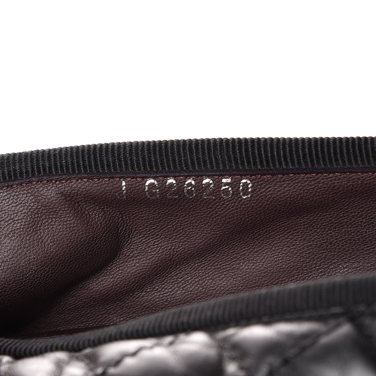 Aged Calfskin Quilted CC Cap Toe Ballerina Flats 39.5 Black