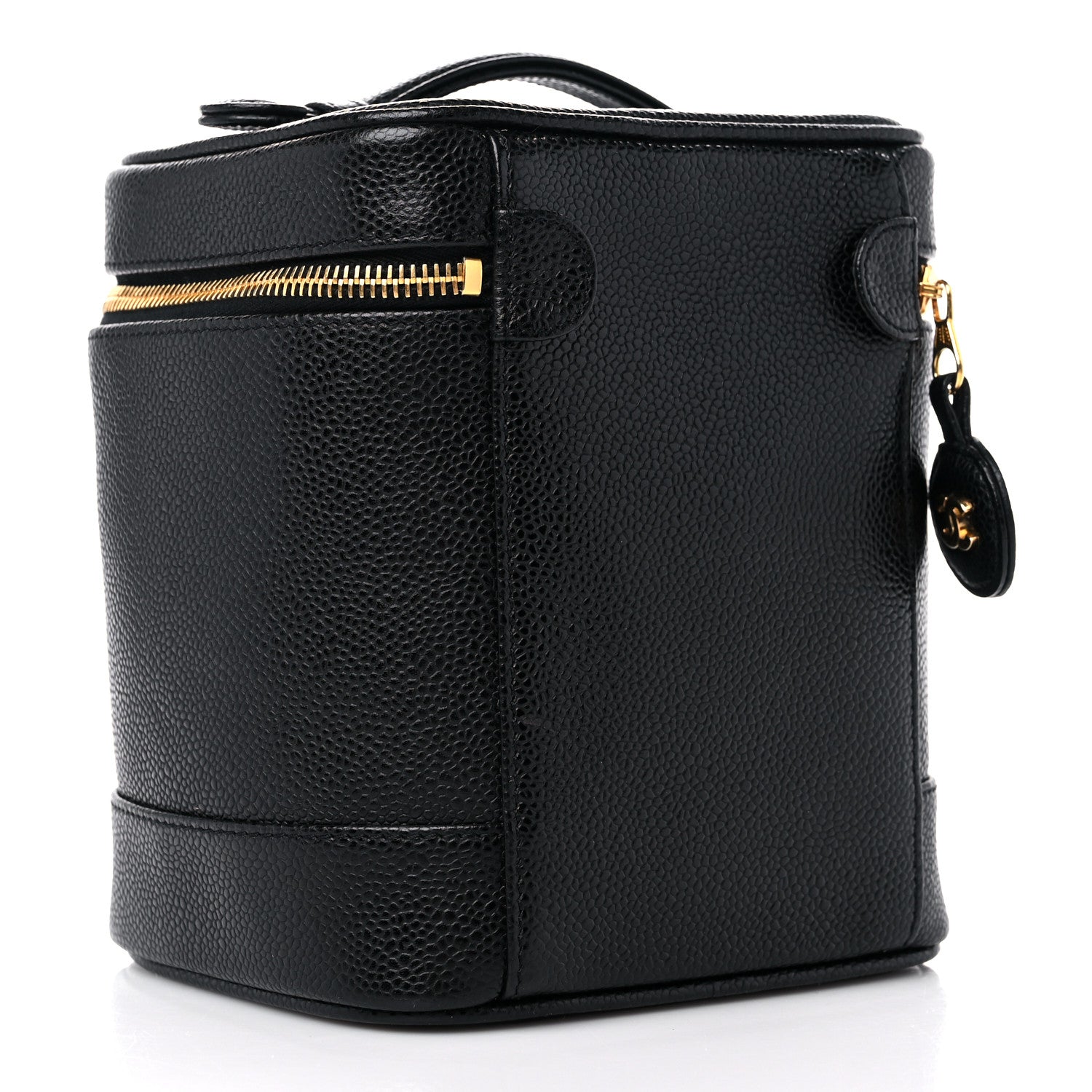 Chanel Caviar Vanity Cosmetic Case Black 3 of 12