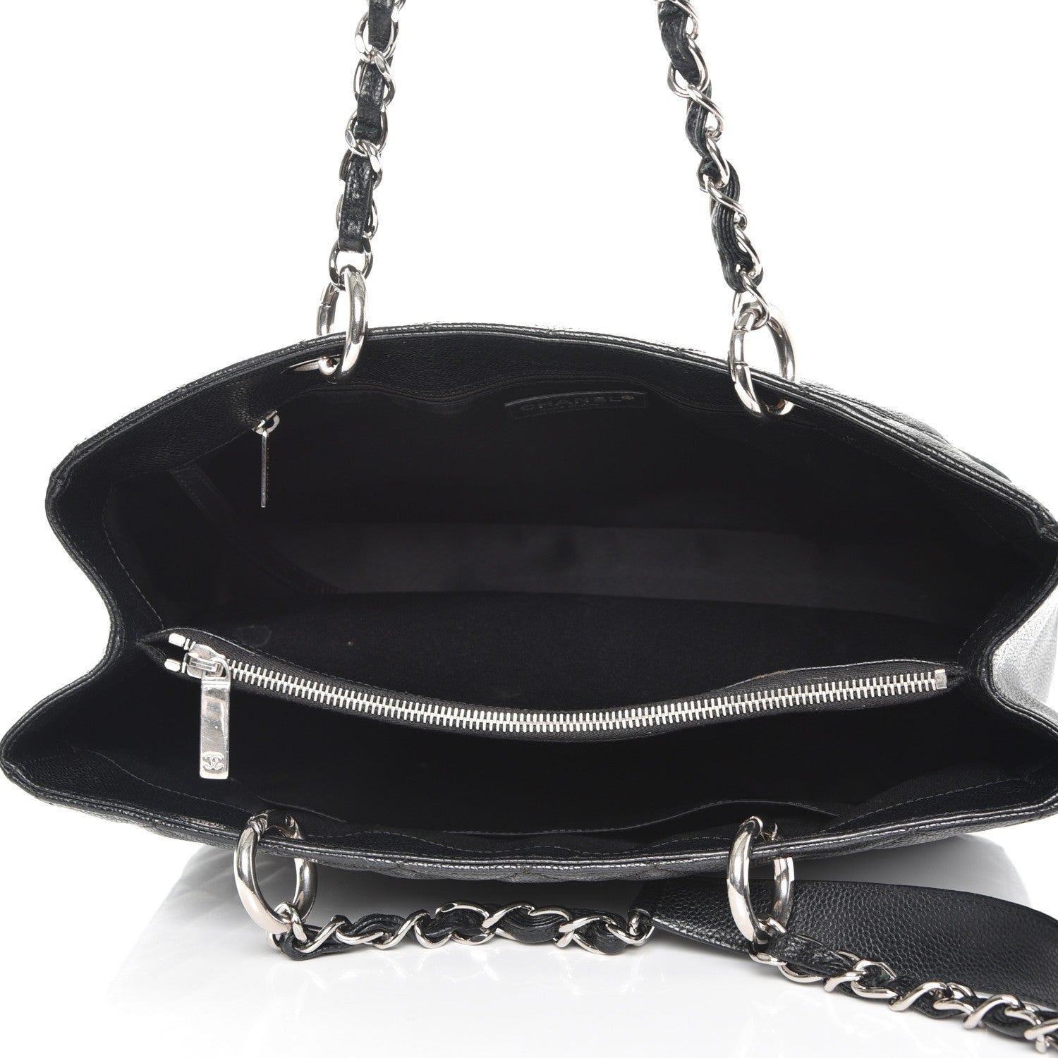 Chanel Caviar Quilted Grand Shopping Tote GST Black 5 of 14