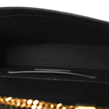 Saint Laurent Grain De Poudre Medium Classic Monogram Kate Satchel Black 5 of 9