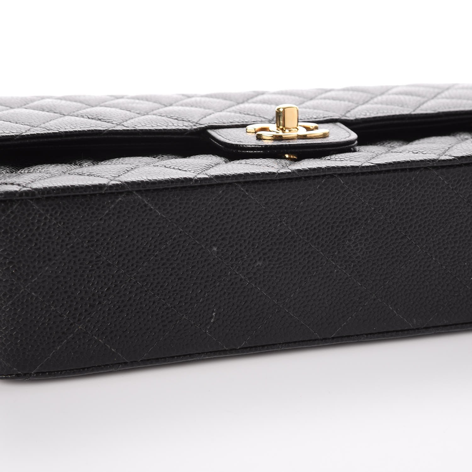 Chanel Caviar Quilted Medium Double Flap Black 6 of 10
