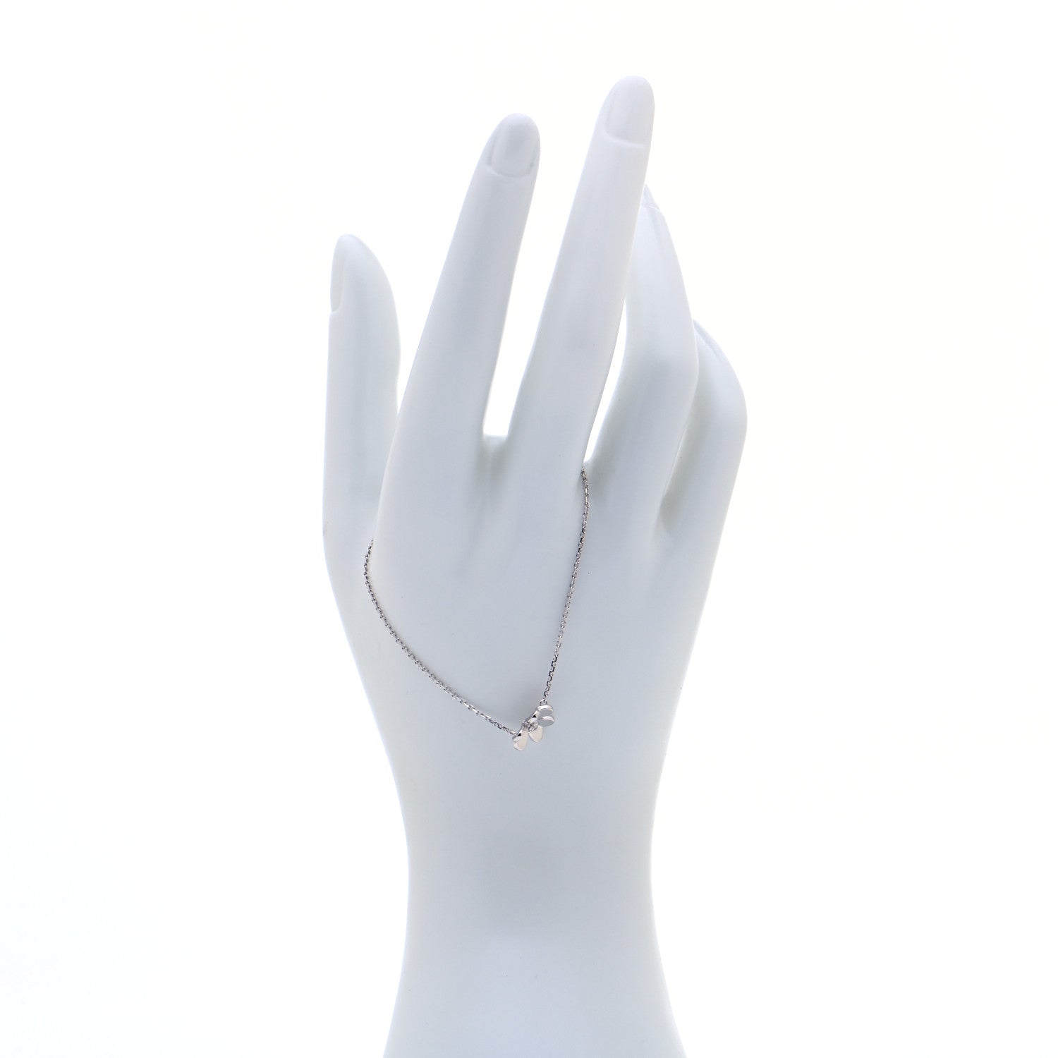 Van Cleef & Arpels 18K White Gold Diamond Mini Frivole Bracelet 2 of 7