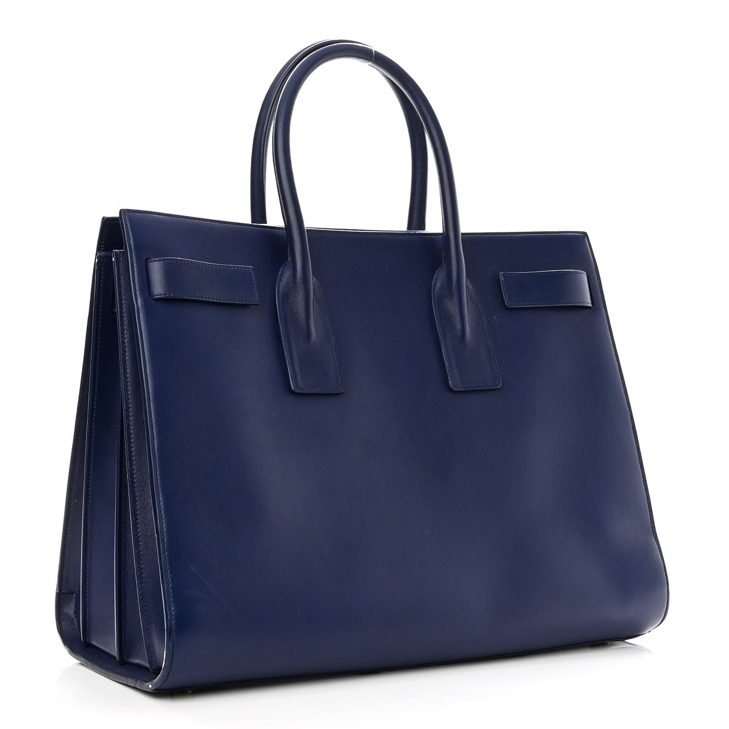Saint Laurent Calfskin Large Sac De Jour Carryall Navy 2 of 8