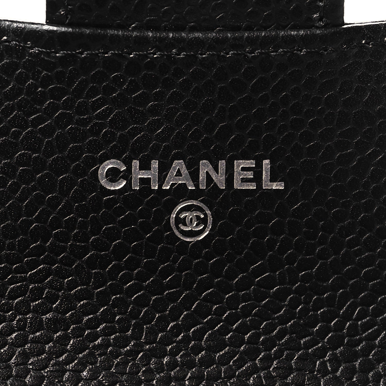 Chanel Caviar Quilted Flap Card Holder Wallet Black 6 of 9