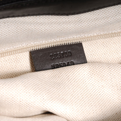 Gucci Monogram Large Sukey Top Handle Bag Beige Dark Brown 6 of 7