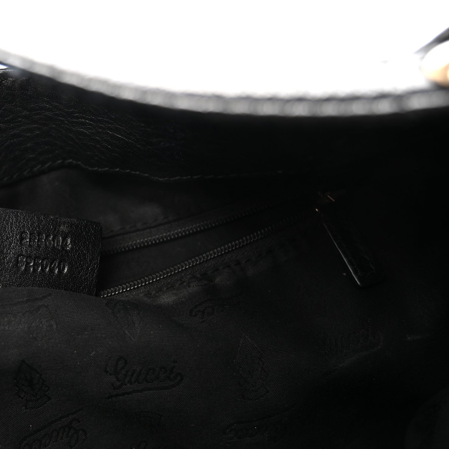 Guccissima Large New Ladies Web Hobo  Black